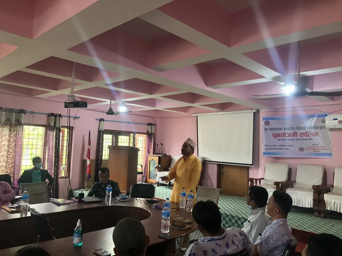 Presentation in Kamalamai Municipality